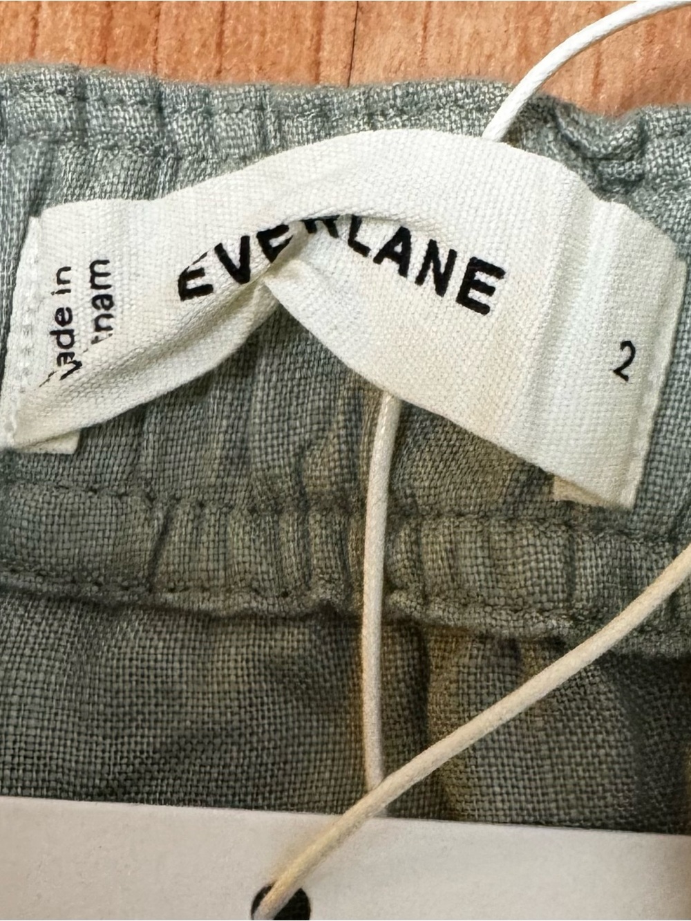 Everlane NWT Utility Coverall in Seagrass linen wide leg summer coastal beachy - Picture 5 of 11